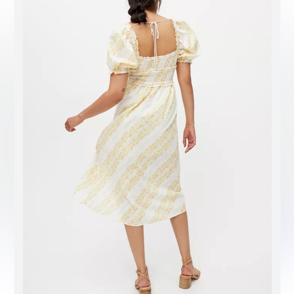 For Love & Lemons Lucie Smocked Midi Dress - Picture 4 of 11